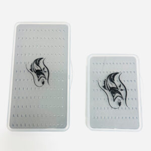 Slim Profile Fly Box with watertight seal and compact design for fly storage