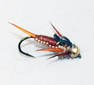Stonefly Rooster’s Gold/Tan Tungsten fly pattern - fishing flies