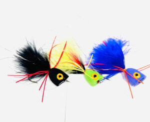 The Bass Chewy Pop is your go-to topwater fly when you want to provoke aggressive, heart-pounding surface strikes.