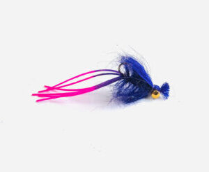 The Crazy Daddy, is a really fishy pattern, with its long sili legs that give great movement in the water and heavily weighted eyes to help it sink fast. You can slow strip, jig or dead drift this pattern with great success and works amazing for large Bass and Trout.