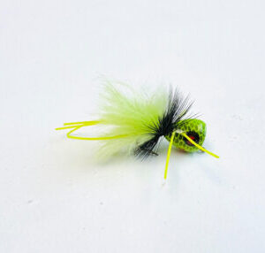 The Micro Popper Frog pattern is a smaller version of the larger Bass Poppers we carry. Great for Bass, Panfish and other predatory fish.