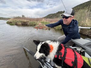 fish caught on a float with Hill's Discount fly fishing flies